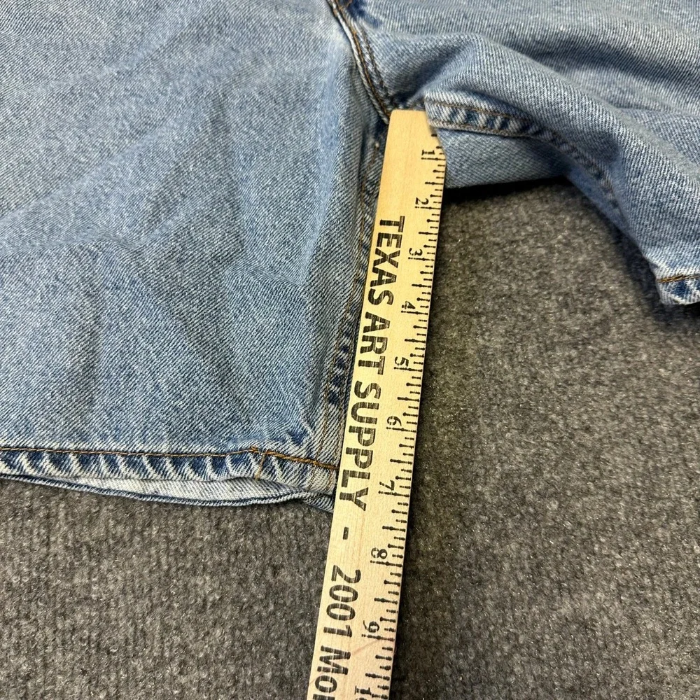 Levi's Shorts Womens Size 16 Light Wash Denim Relaxed Fit Orange Tab USA Made